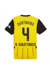 Borussia Dortmund Nico Schlotterbeck #4 Fotballdrakt Hjemme Klær 2024-25 Korte ermer